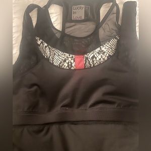 Black tank for tennis or working out